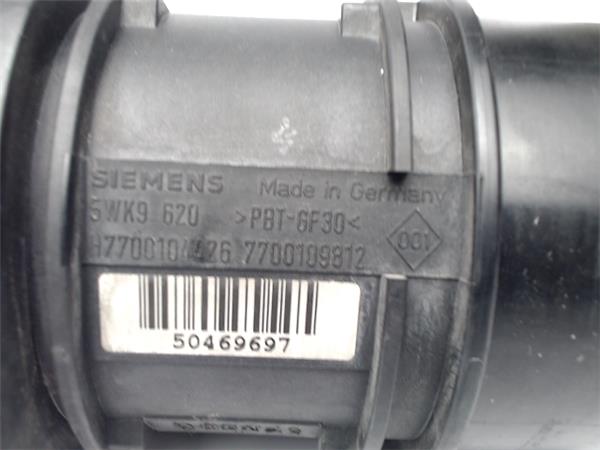 RENAULT Megane 2 generation (2002-2012) Mass Air Flow Sensor MAF 7700104426, 5WK9620 24988791