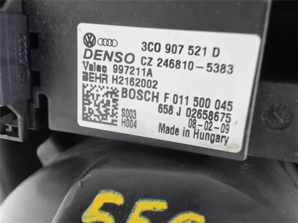 SEAT Leon 2 generation (2005-2012) Нагревательный вентиляторный моторчик салона 3C0907521D, F011500045 21114850