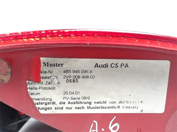 AUDI A6 C5/4B (1997-2004) Фонарь задний правый 4B5945096B, 2VP00846802 19578032