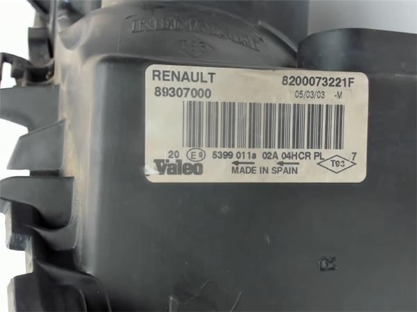RENAULT Megane 2 generation (2002-2012) Front Right Headlight 8200073221F 20712111
