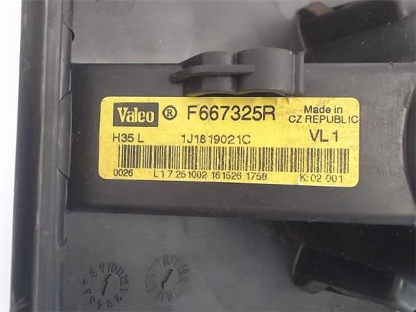 VOLKSWAGEN Golf 4 generation (1997-2006) Fűtésventilátor F667325R 21115098