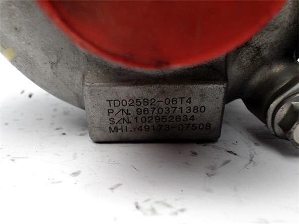 PEUGEOT 307 1 generation (2001-2008) Turbocharger 9670371380, TD025S206T4 24989070