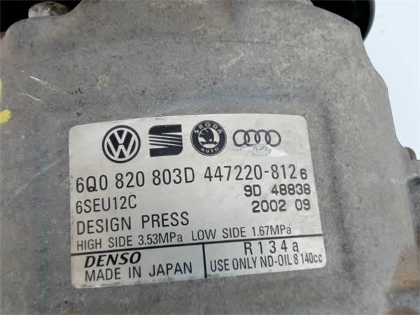 SEAT Ibiza 3 generation (2002-2008) Hасос кондиционера 6Q0820803D,447220812 20503125