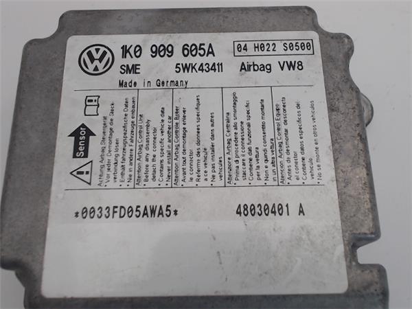 VOLKSWAGEN Golf Plus 2 generation (2009-2014) SRS Control Unit 1K0909605A,5WK43411 24989440