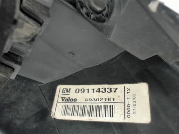 OPEL Corsa C (2000-2006) Oikea takavalo 09114337,89302181 20503989