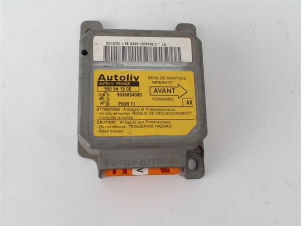 PEUGEOT 206 1 generation (1998-2009) SRS Control Unit 9636894080, 550541500 24987024