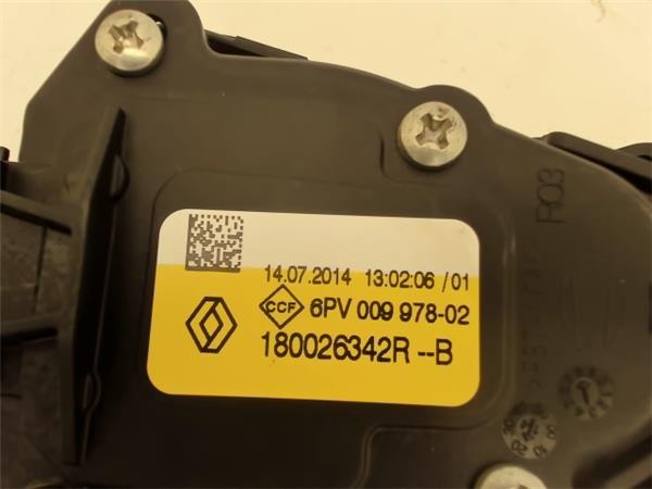 DACIA Duster 1 generation (2010-2017) Педаль газа 180026342R,6PV00997802 24700294