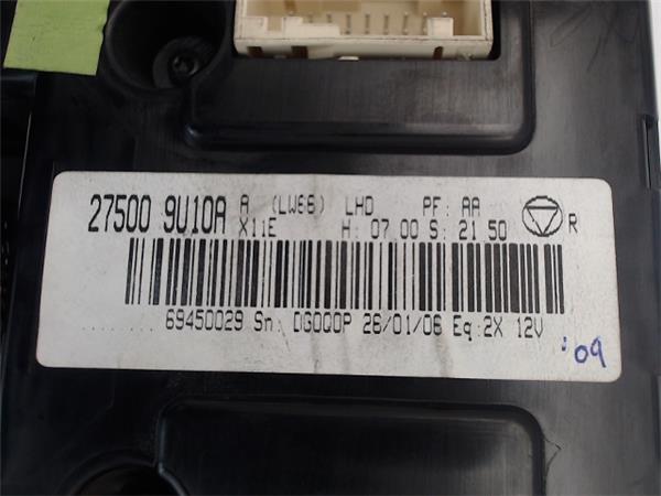 NISSAN Note 1 generation (2005-2014) Klimakontrolenhed (275009U10A), (69450029) 24988765