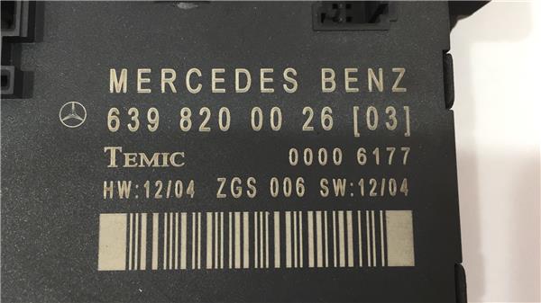 MERCEDES-BENZ Vito W639 (2003-2015) Другие блоки управления 6398200026, 00006177 21111972