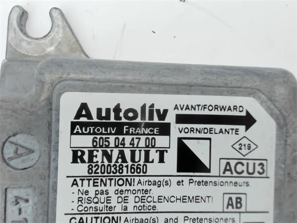 RENAULT Kangoo 1 generation (1998-2009) SRS vadības bloks 8200381660 24598009