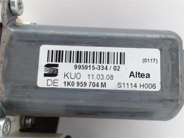 SEAT Altea 1 generation (2004-2013) Rear Right Door Window Control Motor 1K0959704M,973622106 21112300