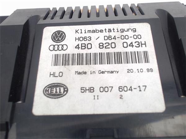 AUDI A6 C5/4B (1997-2004) Pегулятор климы 4B0820043H,5HB00760417 24989435