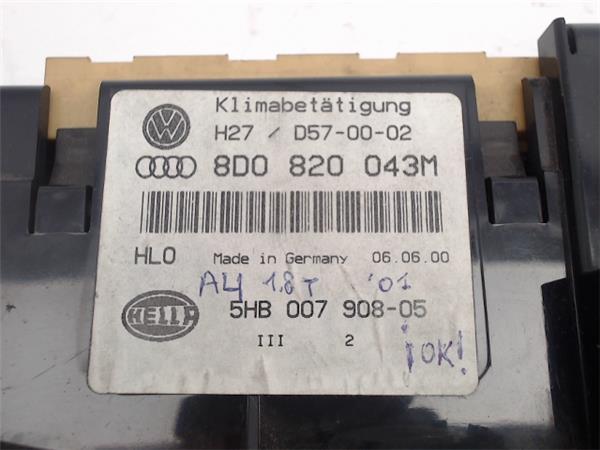 AUDI A4 B5/8D (1994-2001) Ilmastonhallintayksikkö (8D0820043M),(5HB007908-05) 24988769