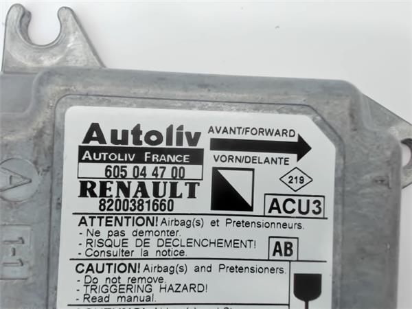 RENAULT Kangoo 1 generation (1998-2009) SRS контролен блок 8200381660, 605044700 24597991