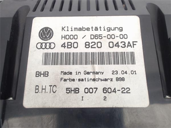 AUDI A6 C5/4B (1997-2004) Pегулятор климы 4B0820043AF 25035892