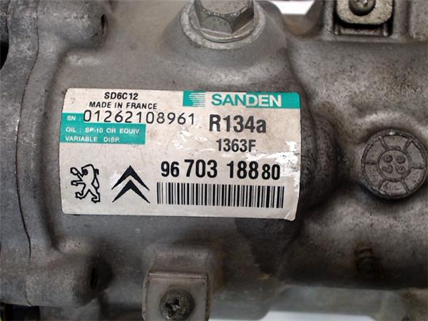 PEUGEOT 207 1 generation (2006-2009) Hасос кондиционера 9670318880,01262108961 22658079