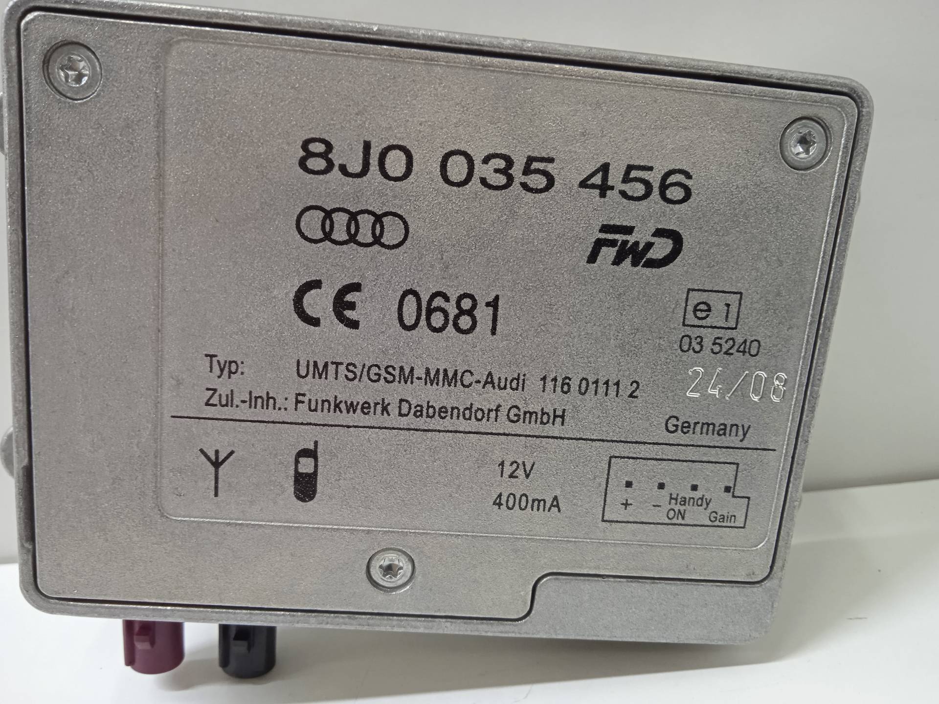 AUDI Q7 4L (2005-2015) Other Control Units 8J0035456 24336978