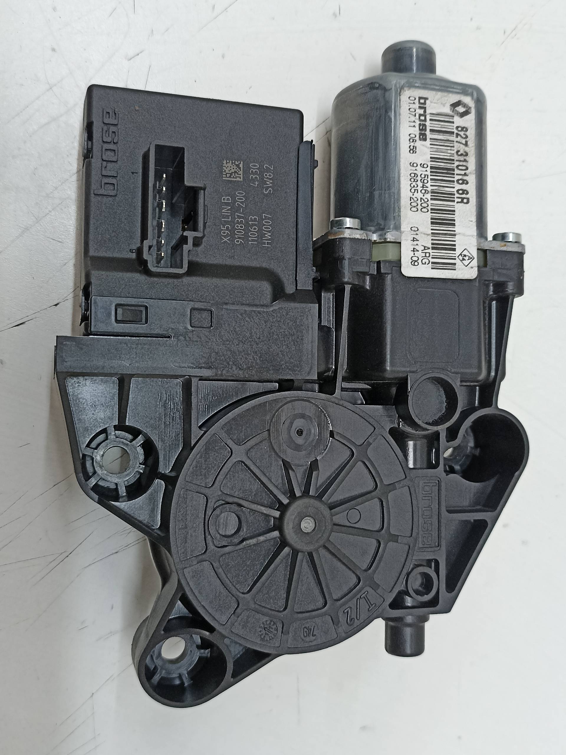 RENAULT Scenic 3 generation (2009-2015) Rear Right Door Window Control Motor 827310166R 24315356