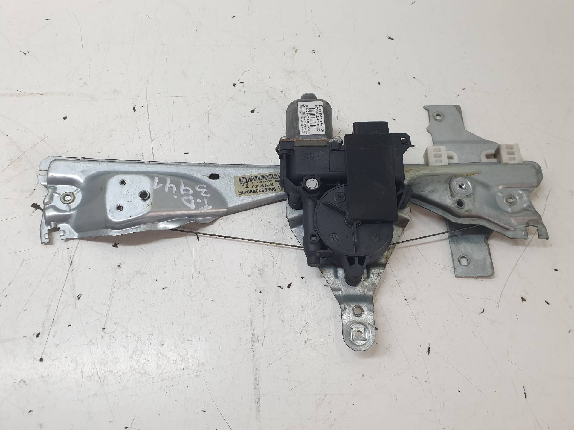 VOLKSWAGEN 308 T9 (2013-2021) Rear Right Door Window Regulator 9680973680 25570174