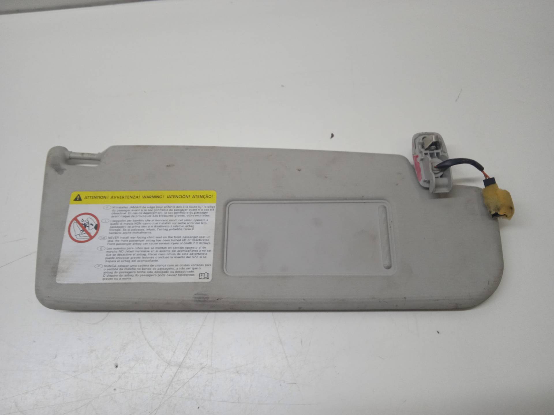 VOLKSWAGEN Polo 5 generation (2009-2017) Right Side Sun Visor 6R0857552AG 24336414