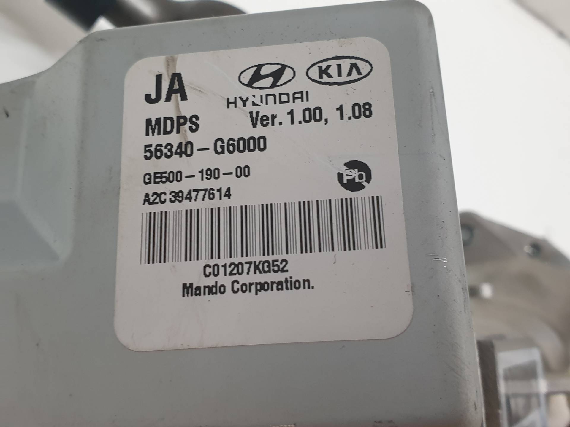 KIA Picanto 2 generation (2011-2017) Рулевой механизм 56340G6000 25568550