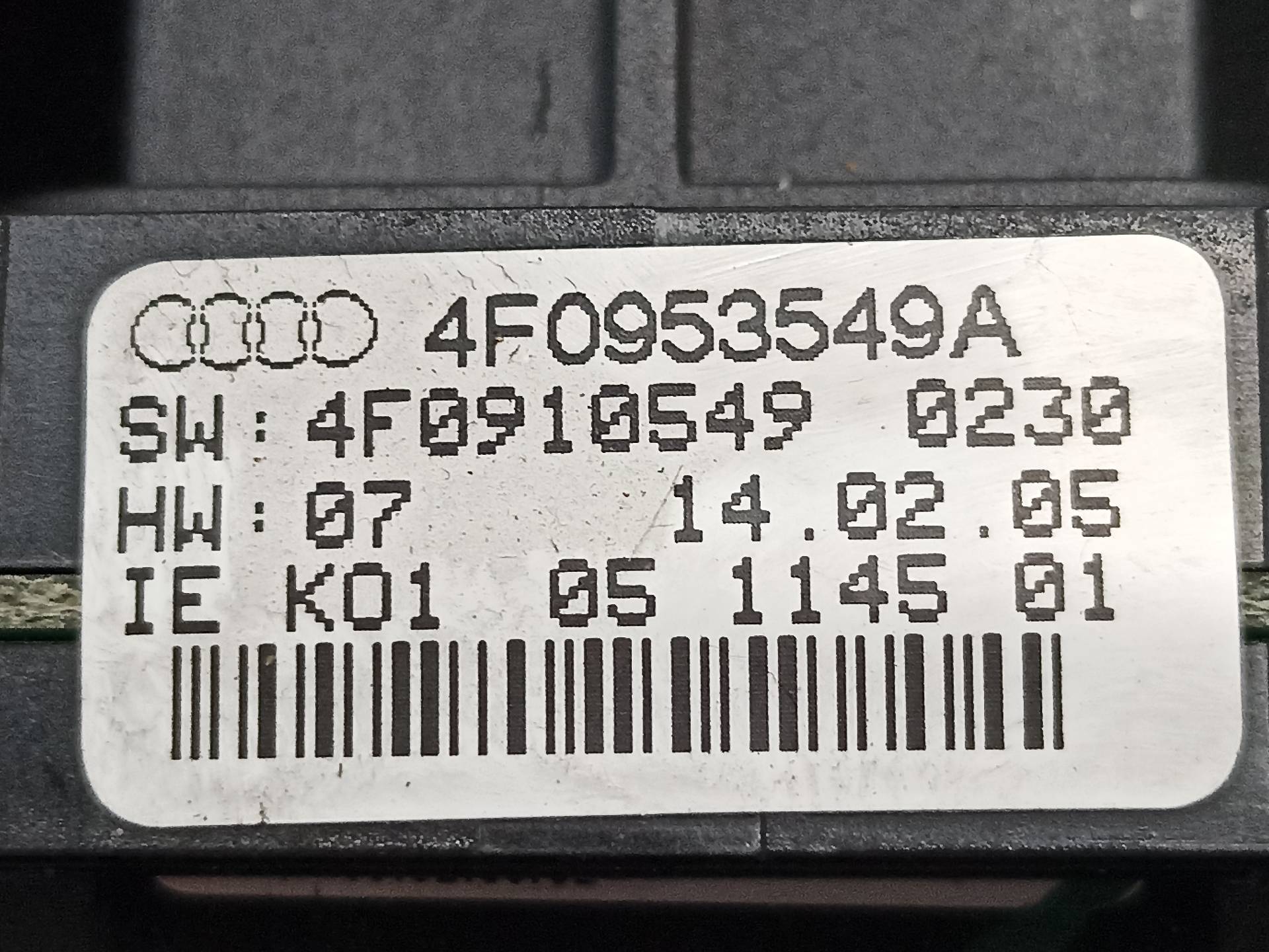 DODGE A6 C6/4F (2004-2011) Перемикачі 4F0953549A 24338371