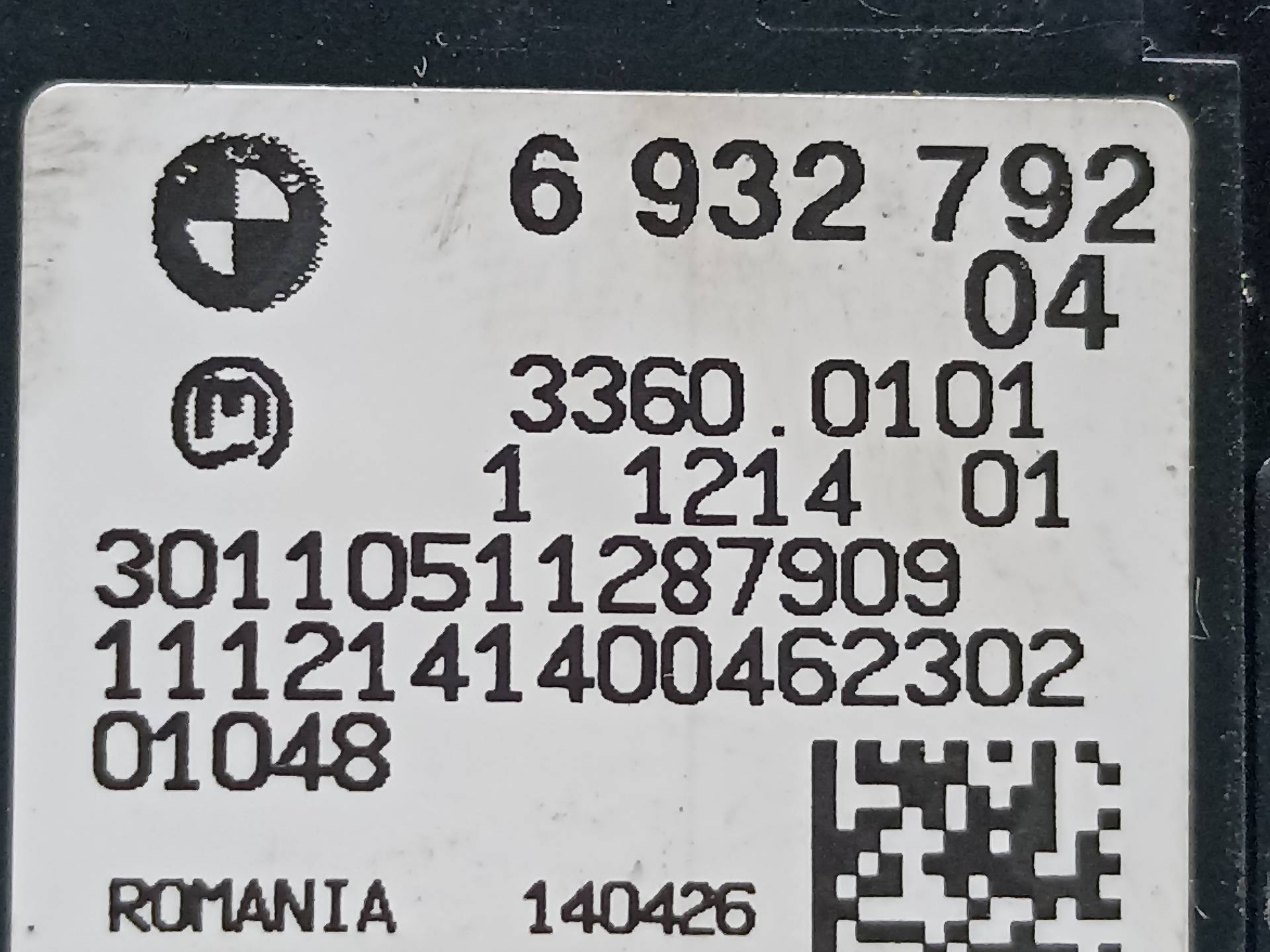 BMW X1 E84 (2009-2015) Headlight Switch Control Unit 6932792 24332783
