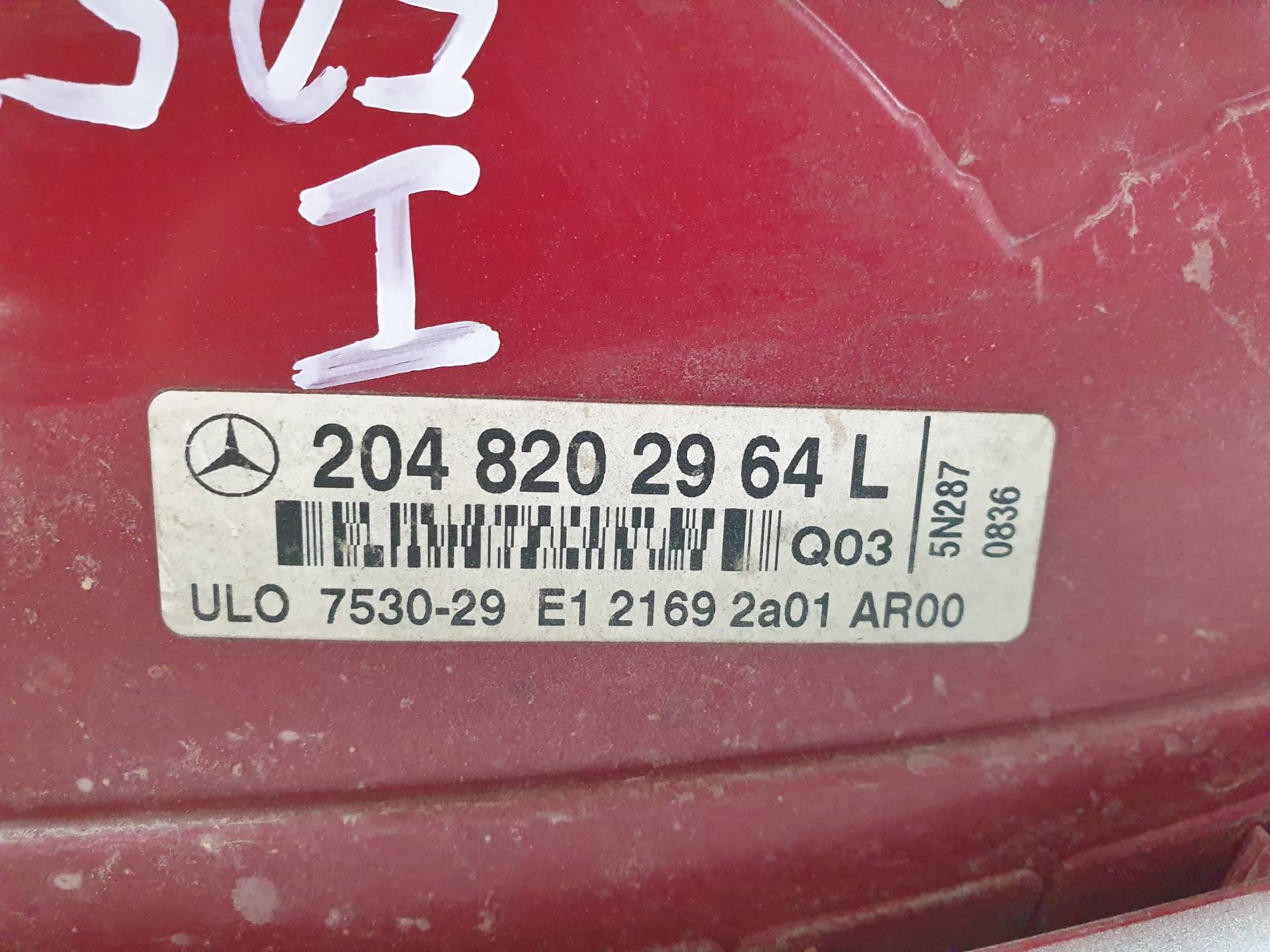 MERCEDES-BENZ C-Class W204/S204/C204 (2004-2015) Фонарь задний левый 2048202964L 25568848