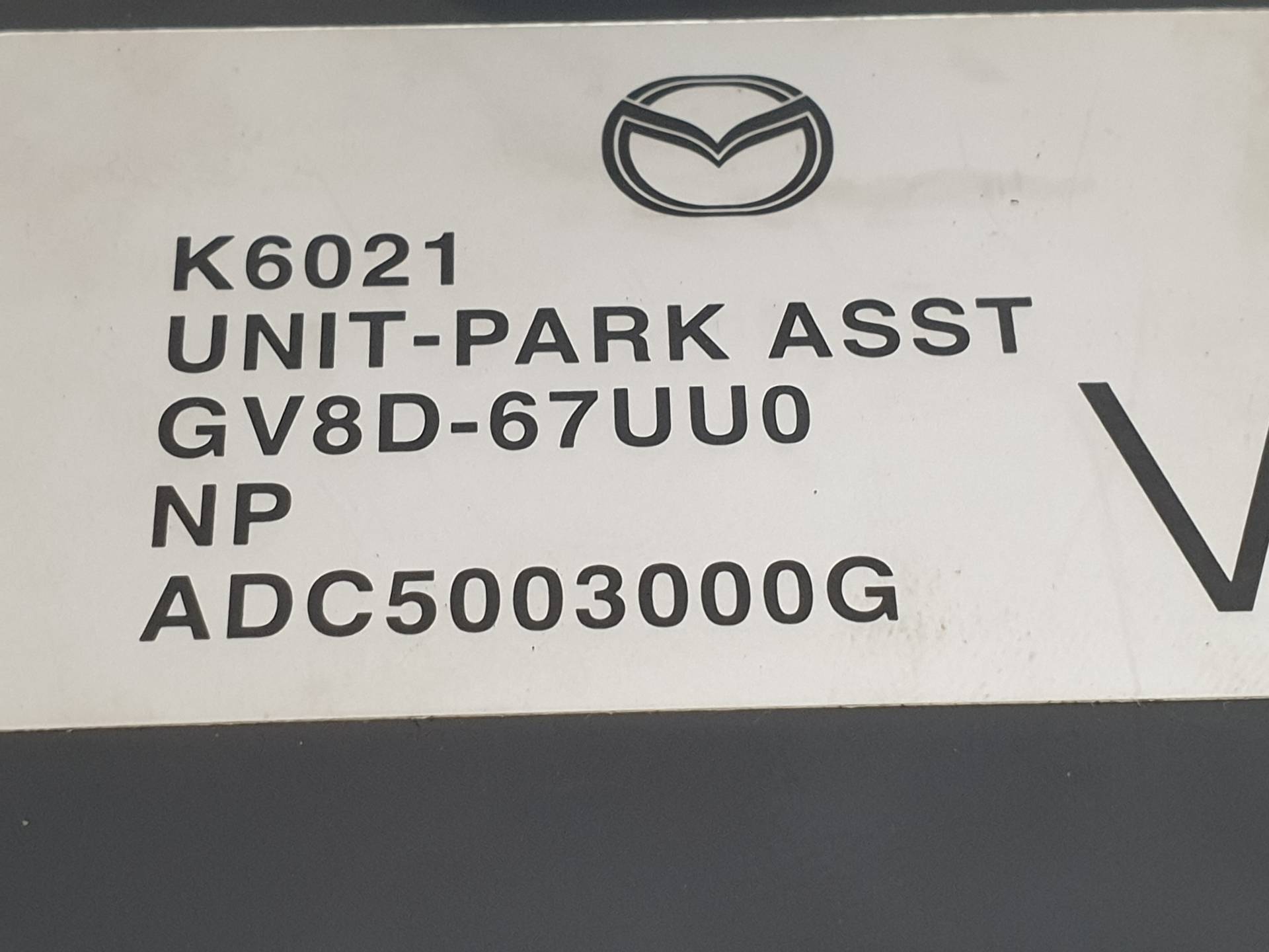 MAZDA 6 GH (2007-2013) Other Control Units GV8D67UU0 25570217