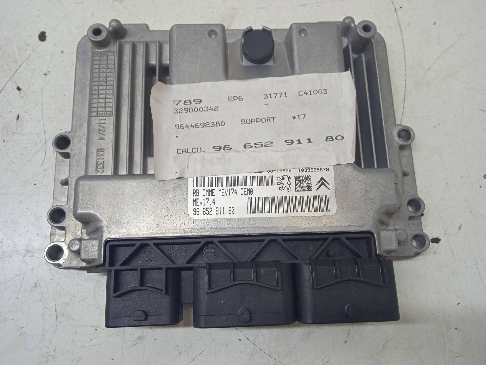 PEUGEOT 308 T7 (2007-2015) Блок керування двигуном ECU 9665291180 24337502