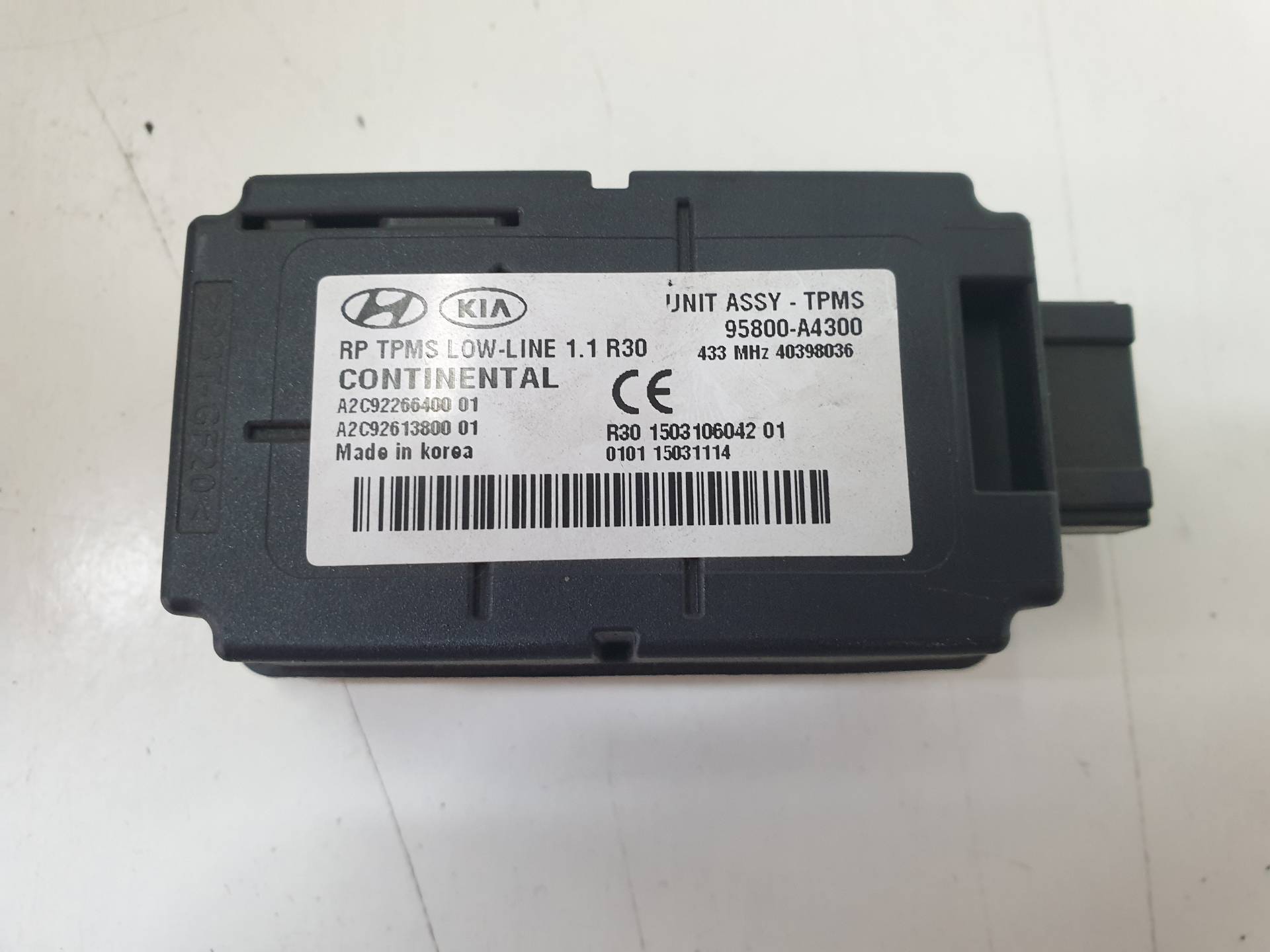 KIA Carens 3 generation (RP) (2013-2019) Other Control Units 95800A4300 25431889