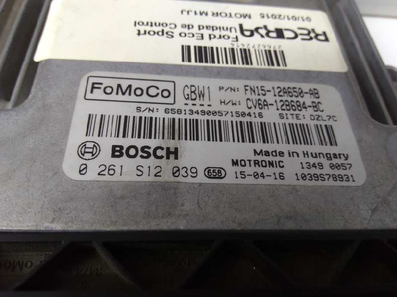 FORD EcoSport 1 generation (2003-2012) Блок управления двигателем 0261S12039, 2766272414 24312358