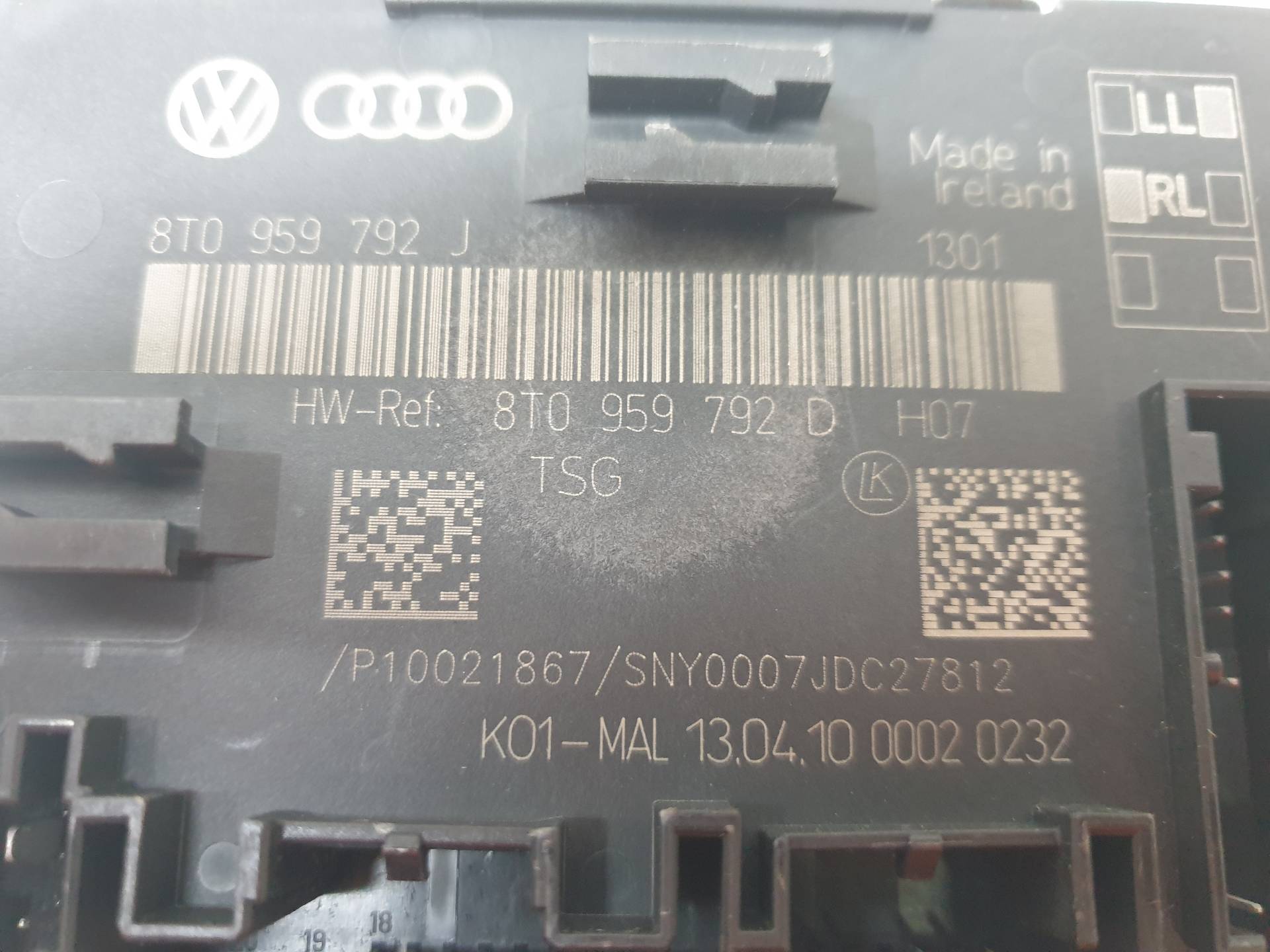 AUDI A5 Sportback Other Control Units 8T0959792D 24341109