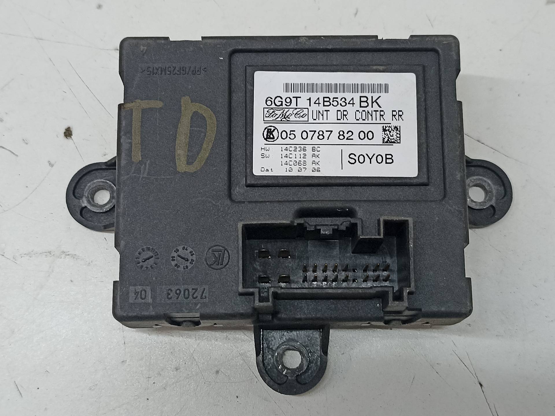 VOLVO S80 2 generation (2006-2020) Other Control Units 6G9T14B534BK 24313367