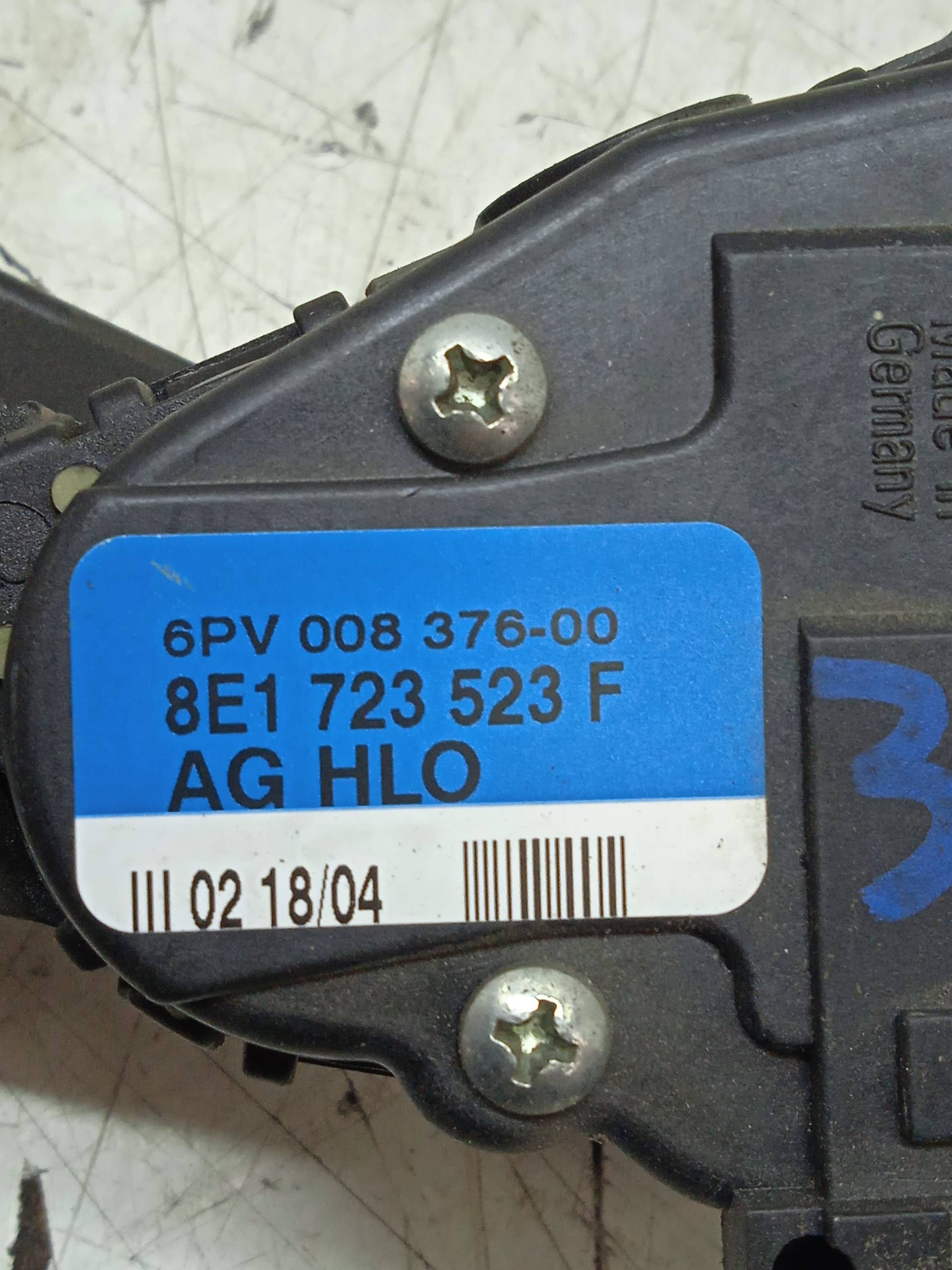 AUDI A4 B6/8E (2000-2005) Akseleratoriaus (gazo) pedalas 6PV00837600 24319268