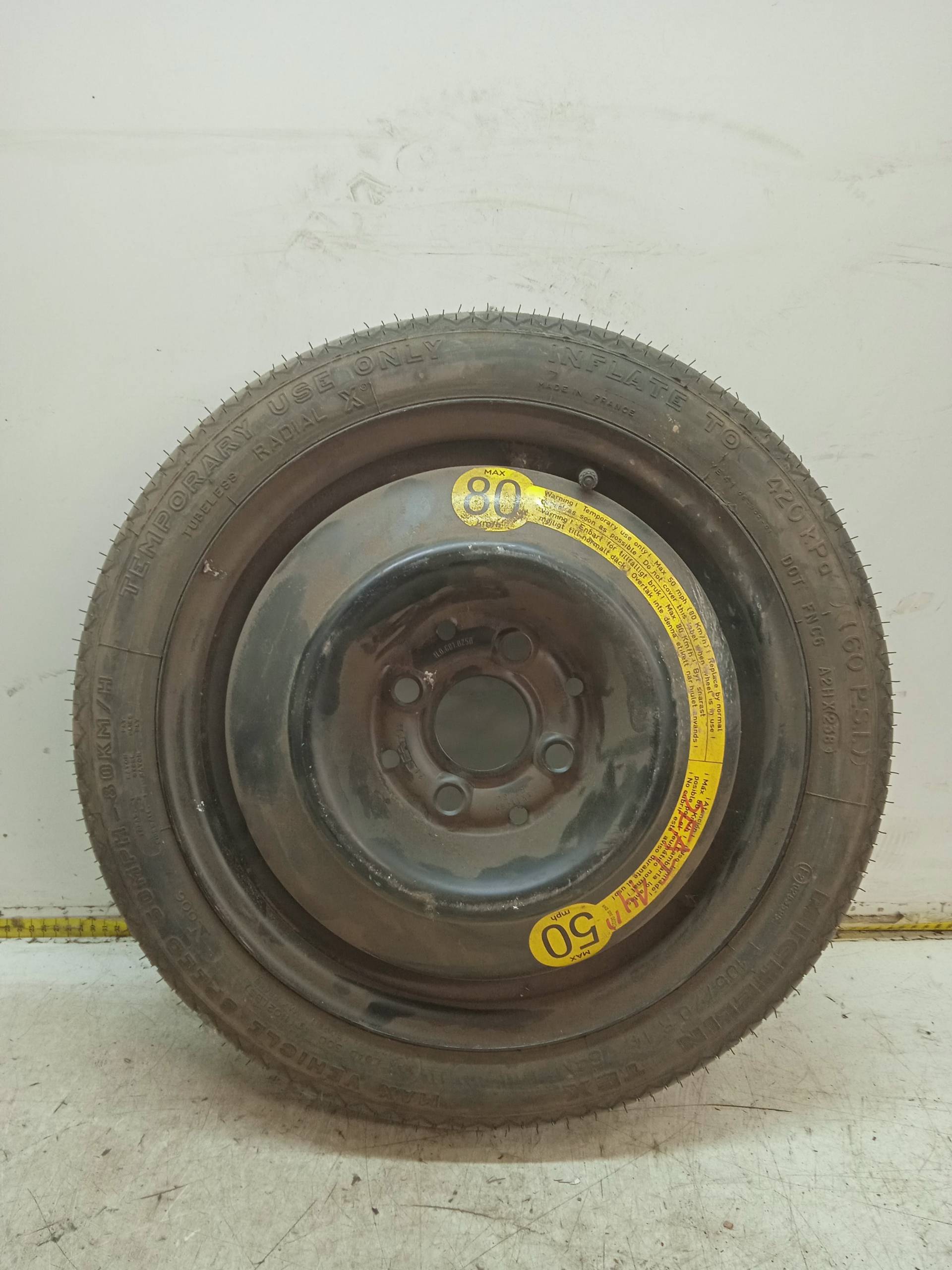 TOYOTA Ibiza 2 generation (1993-2002) Запаска T105/70R14 24333149