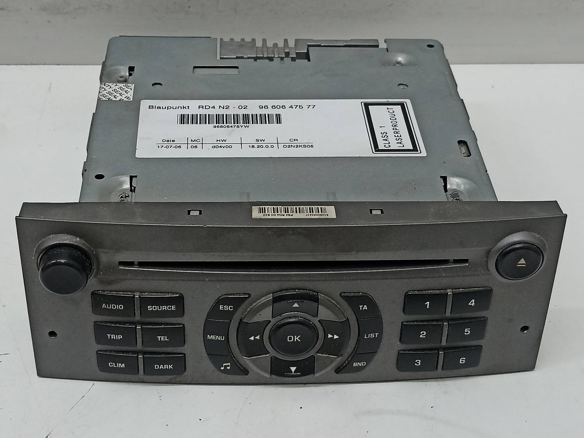 PEUGEOT 407 1 generation (2004-2010) Music Player Without GPS 9660647577, 298354893223, 223 24313546