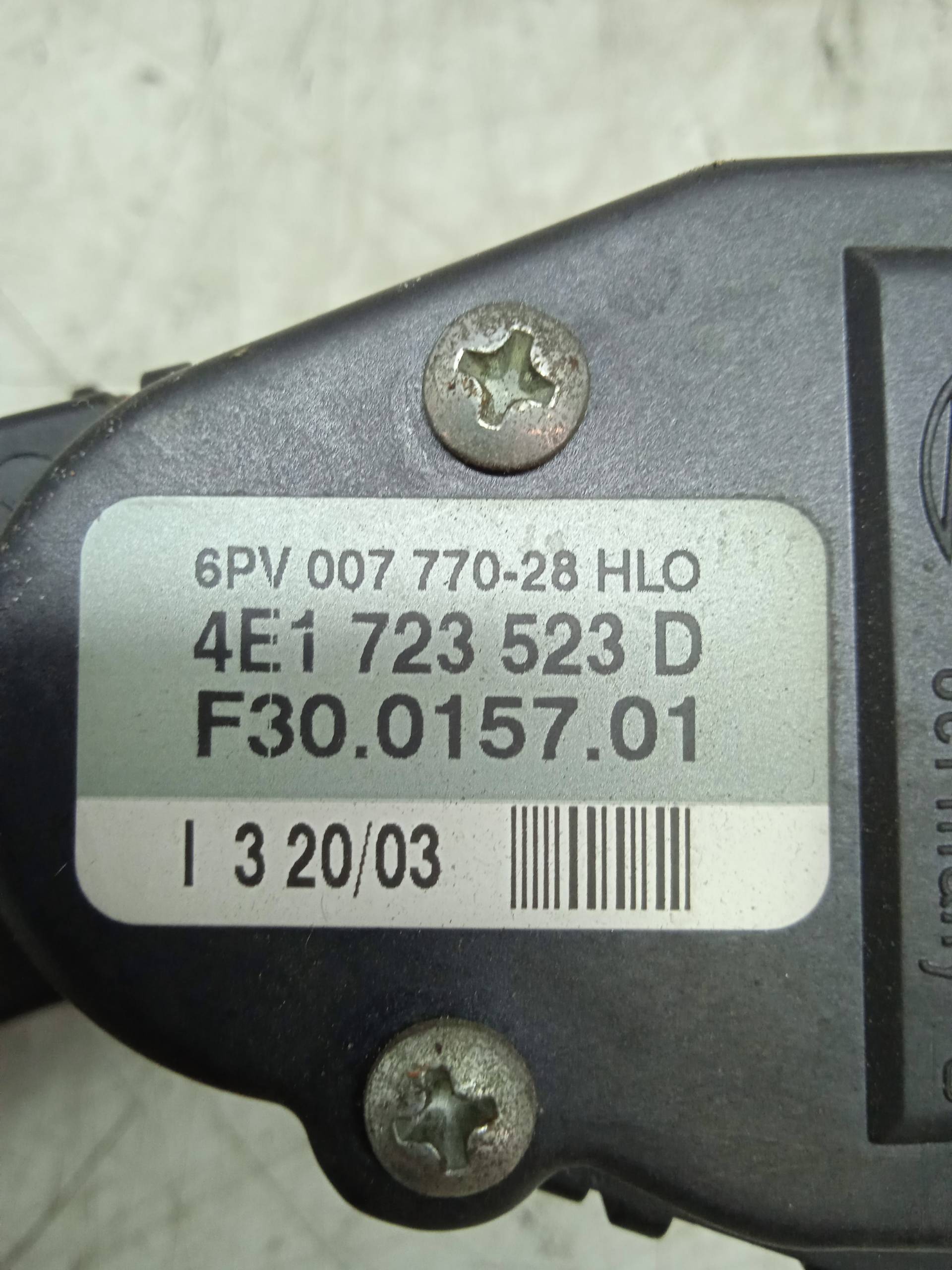 AUDI A8 D3/4E (2002-2010) Throttle Pedal 4E1723523D 24320368