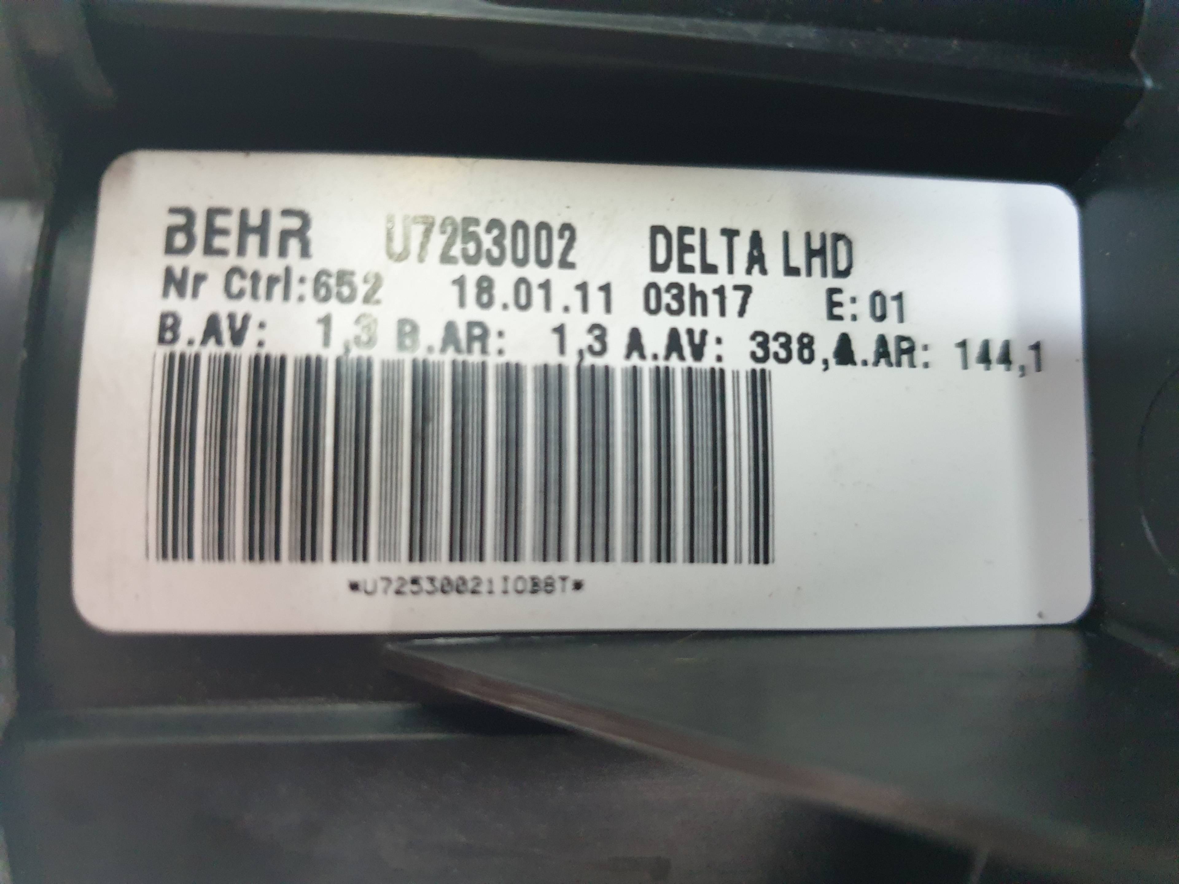 OPEL Astra J (2009-2020) Нагревательный вентиляторный моторчик салона U7253002 24337771