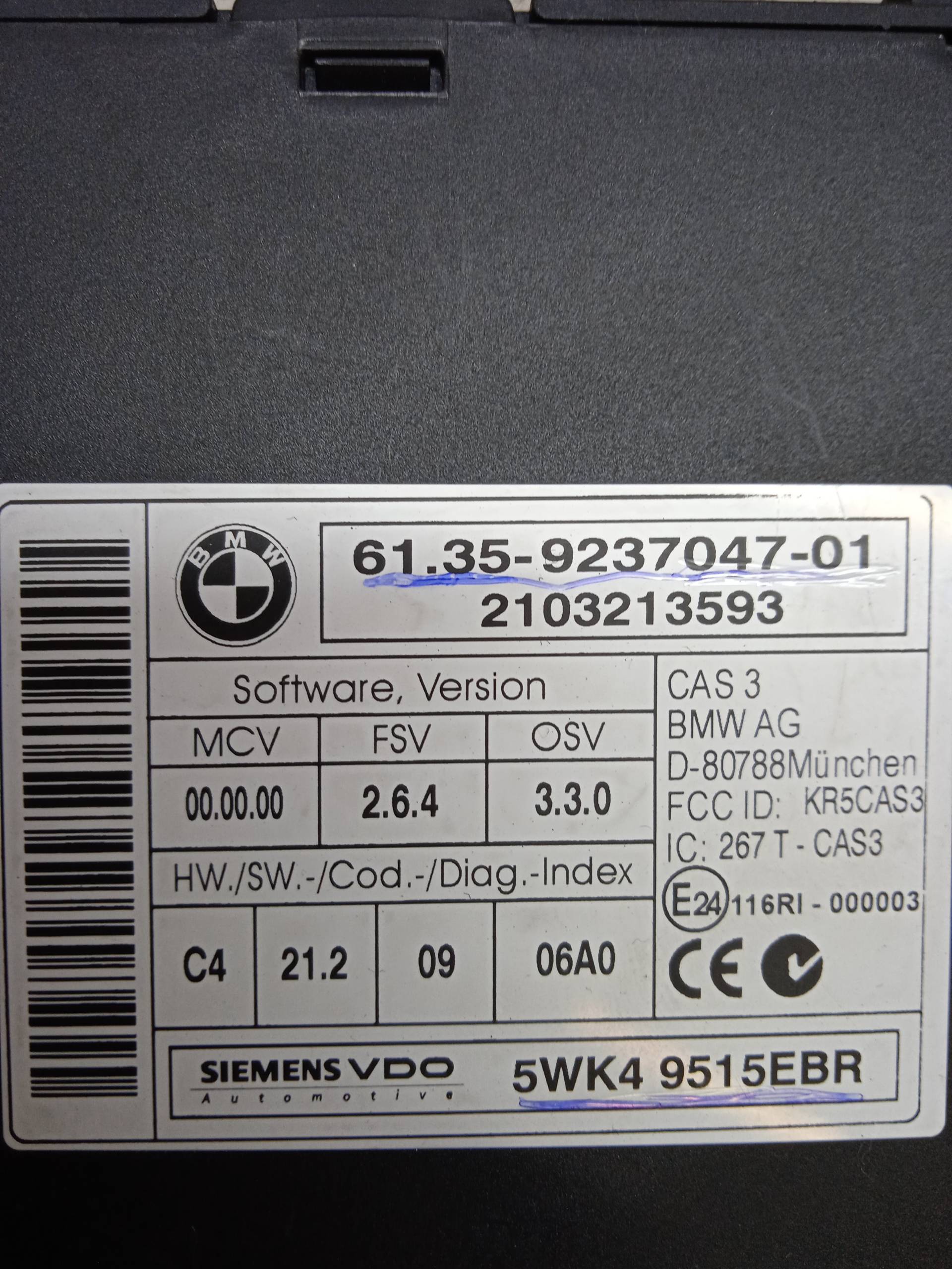 BMW 1 Series E81/E82/E87/E88 (2004-2013) Kiti valdymo blokai 6135923704701 24326881