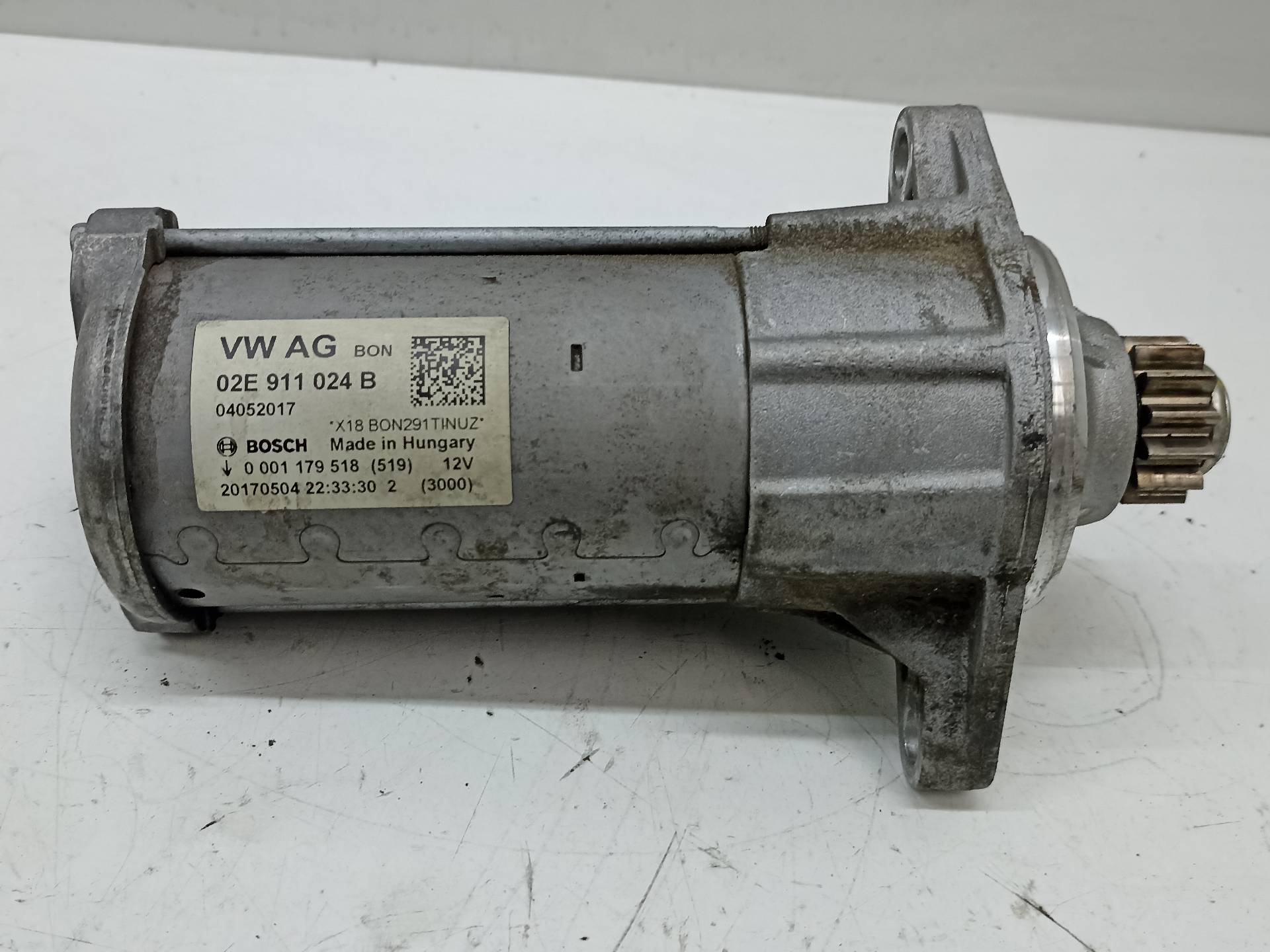 VOLKSWAGEN Golf 7 generation (2012-2024) Startmotor 02E911024B 25568279