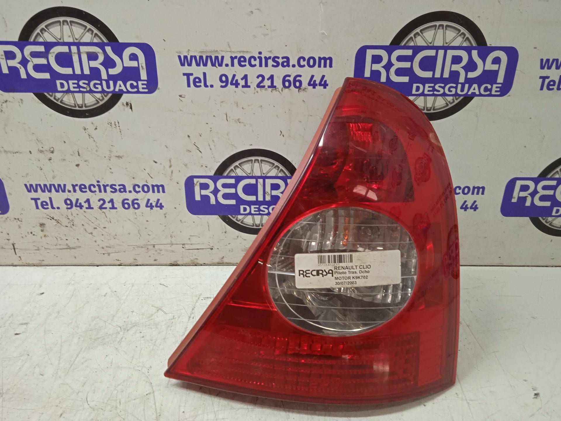 RENAULT Clio 3 generation (2005-2012) Galinis dešinys žibintas 82000714140, 25105850593 24312096