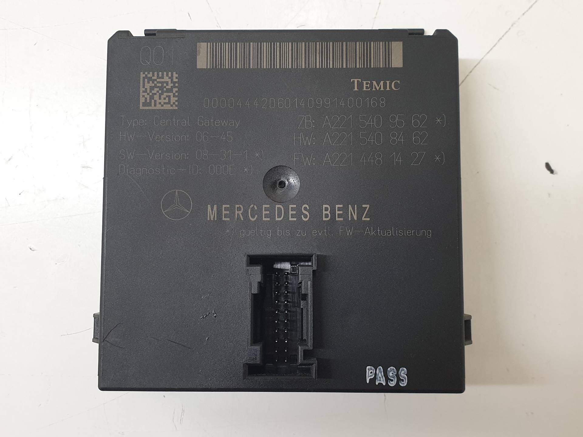 MERCEDES-BENZ S-Class W221 (2005-2013) Muut ohjausyksiköt A2215409562 25568106