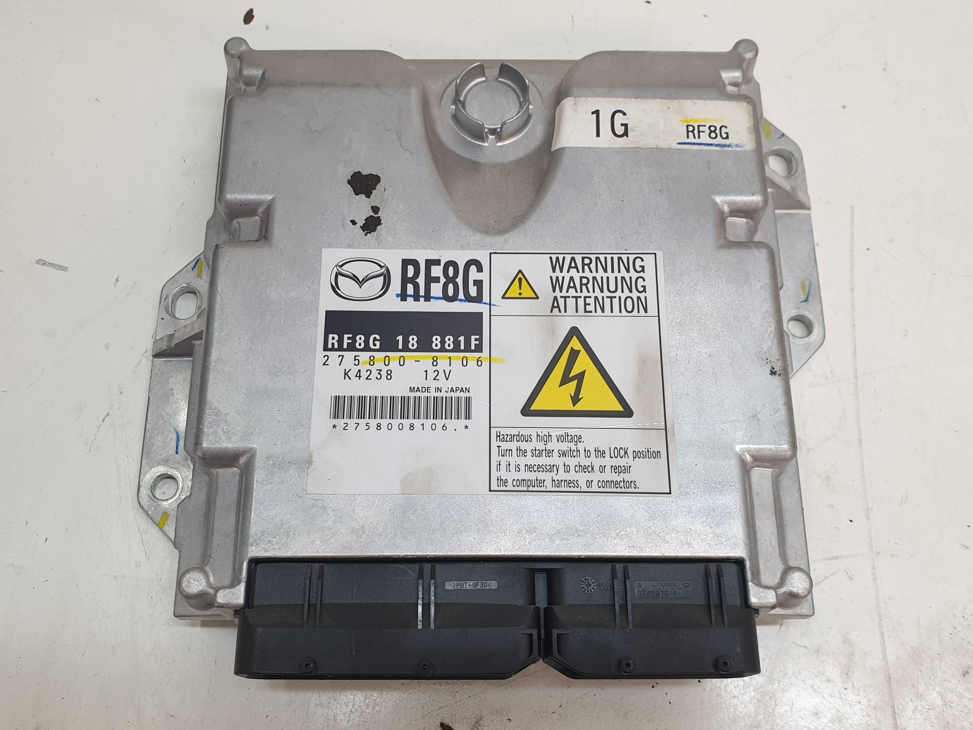 MAZDA 6 GH (2007-2013) Motorkontrollenhet ECU RF8G18881F 25570294