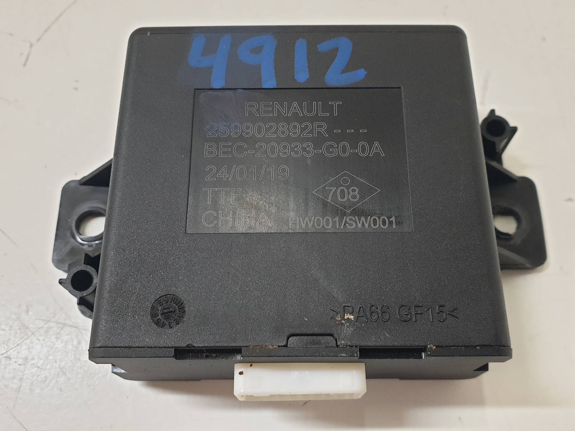 SMART Forfour 2 generation (2015-2023) Other Control Units 259902892R 25568240