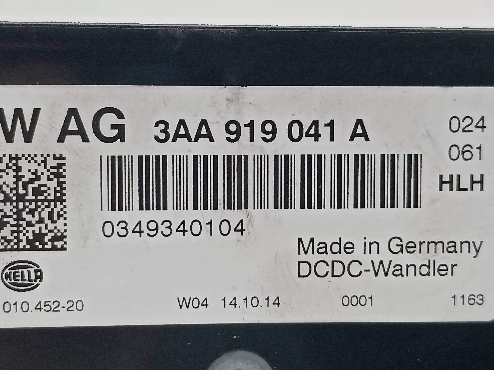 VOLKSWAGEN Jetta 6 generation (2010-2018) Other Control Units 3AA919041A 24338676