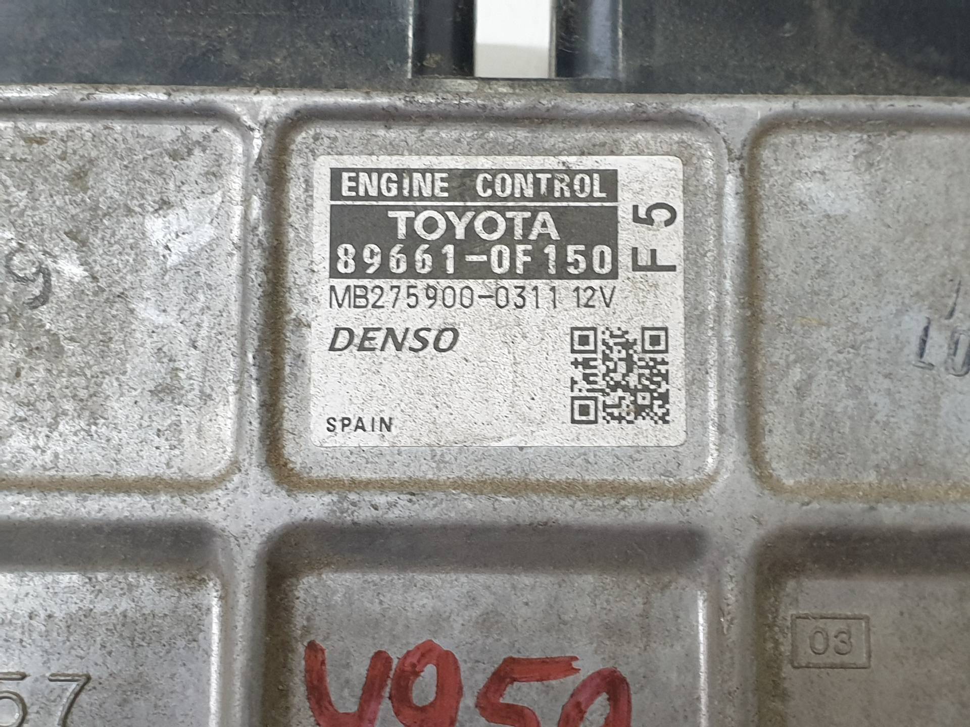 TOYOTA Verso 1 generation (2009-2015) Блок управления двигателем 896610F150 24341725