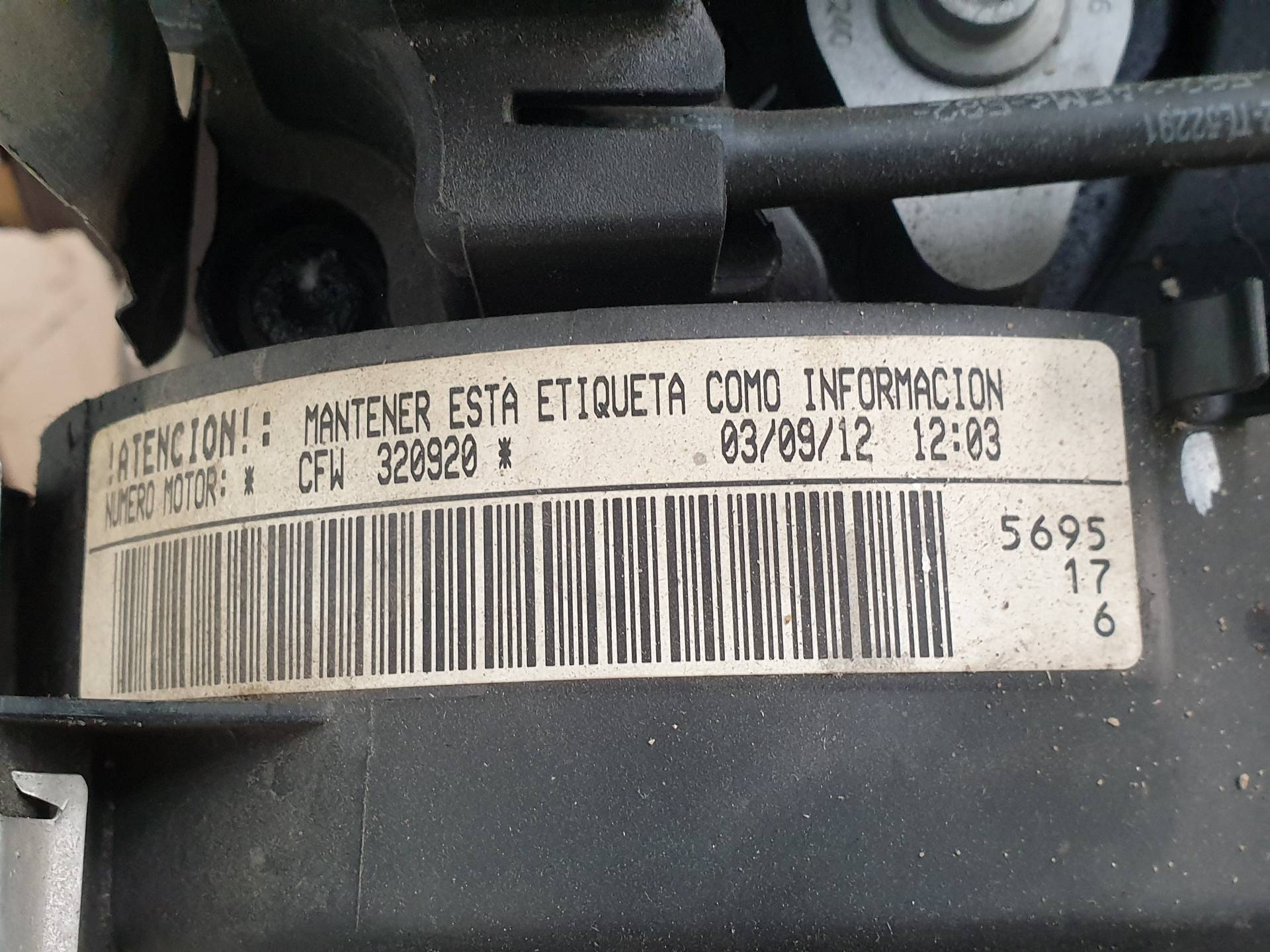 SEAT Ibiza 4 generation (2008-2017) Engine CFWA 25567982