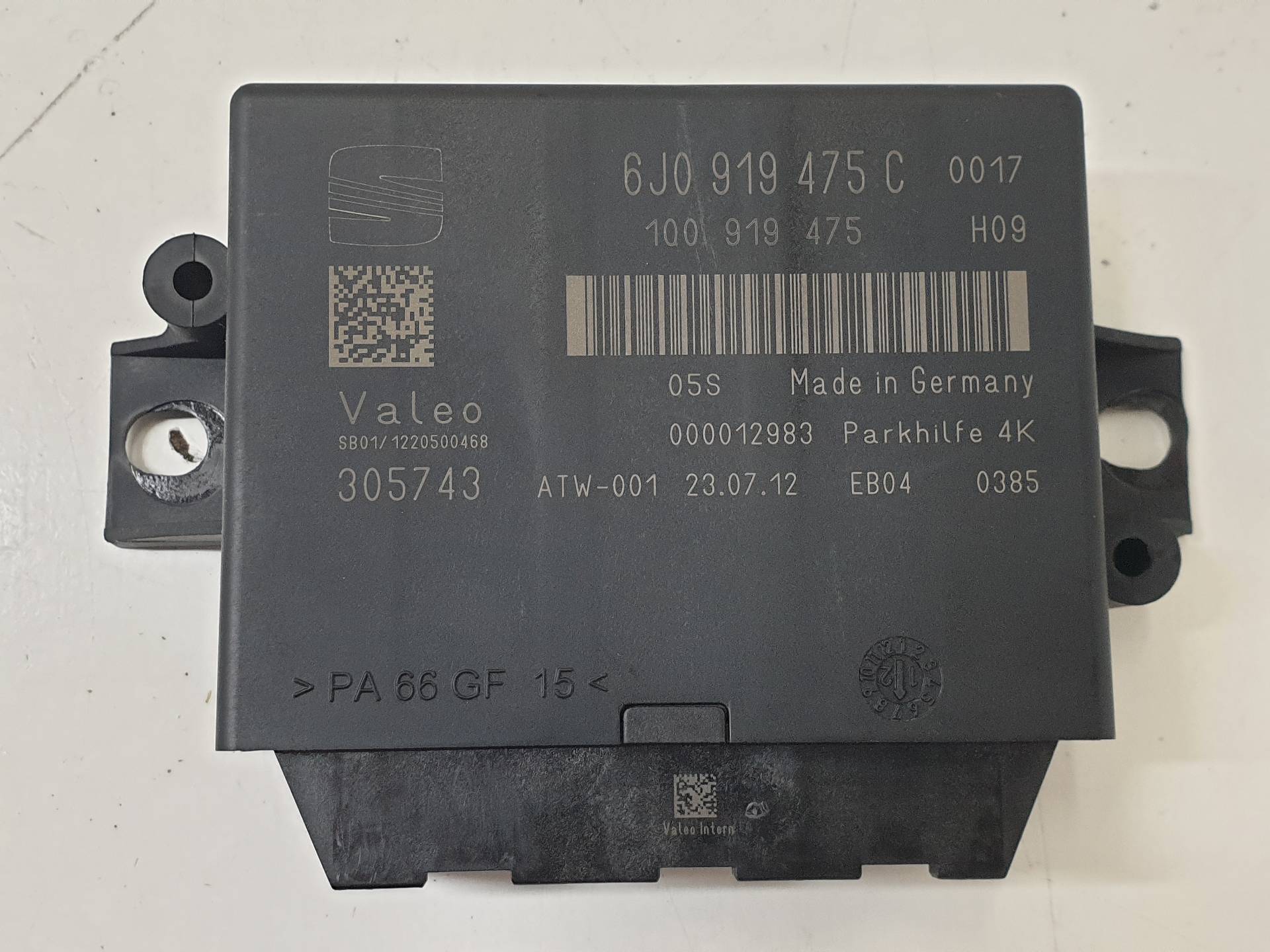 SEAT Ibiza 4 generation (2008-2017) Other Control Units 6J0919475C 25567937