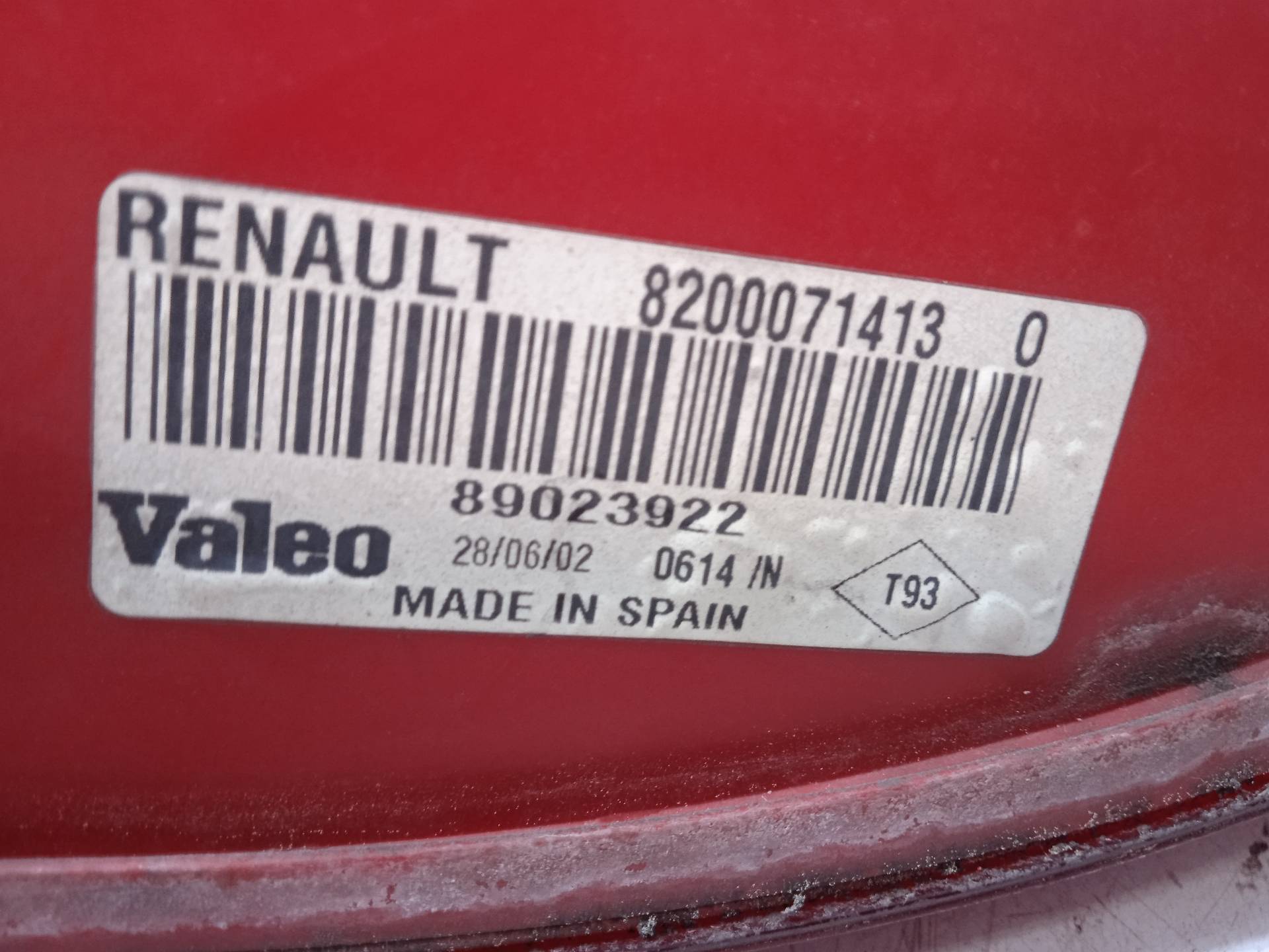 RENAULT Clio 3 generation (2005-2012) Galinis kairys žibintas 8200071413, 25105850594 24311980